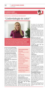 Entrevista prensa a la Doctora Cristina Martí, odontóloga